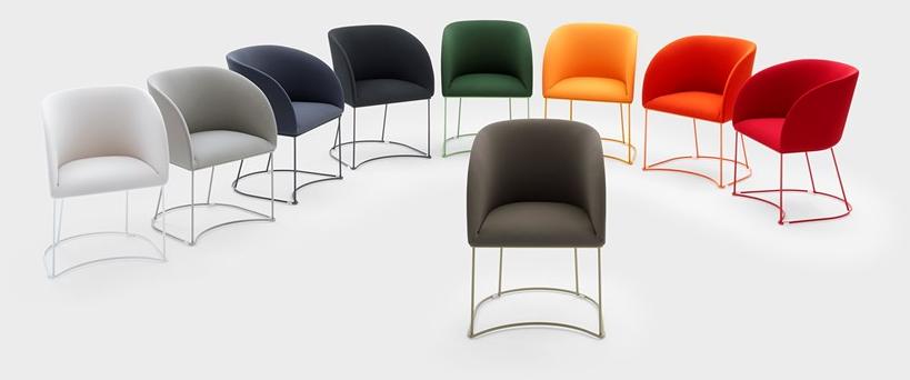 Viganò Санное кресло из ткани для залов ожидания Milly sun-id-1393719 - Вид №2