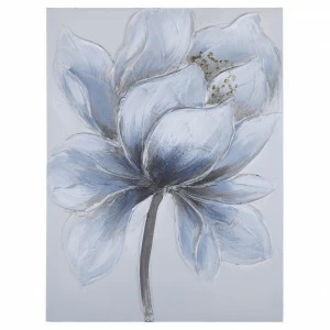 Картина фактурная пастельных тонах с цветочными мотивами 30х40 см бело-голубая Tomas Stern TOMAS STERN  00-3872628 Белый;голубой;разноцветный