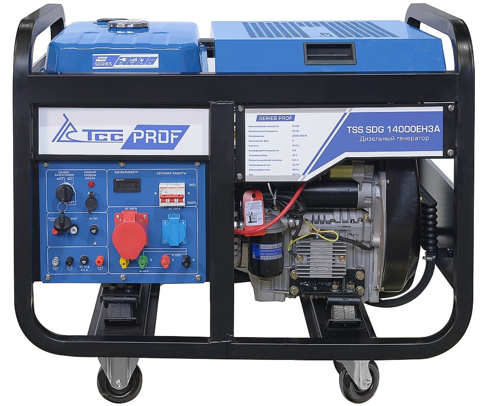 Электрогенератор  дизельный  ТСС SDG 14000EH3A 9101174 STDN-0034602 - Вид №1