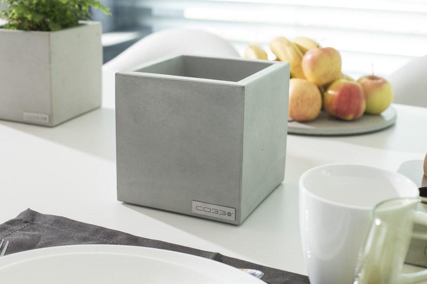 CO33 Квадратный бетонный горшок для растений Angulus B15 - Вид №1