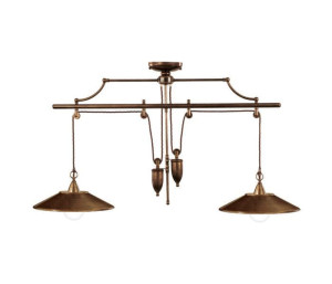 Регулируемая латунная светодиодная потолочная лампа