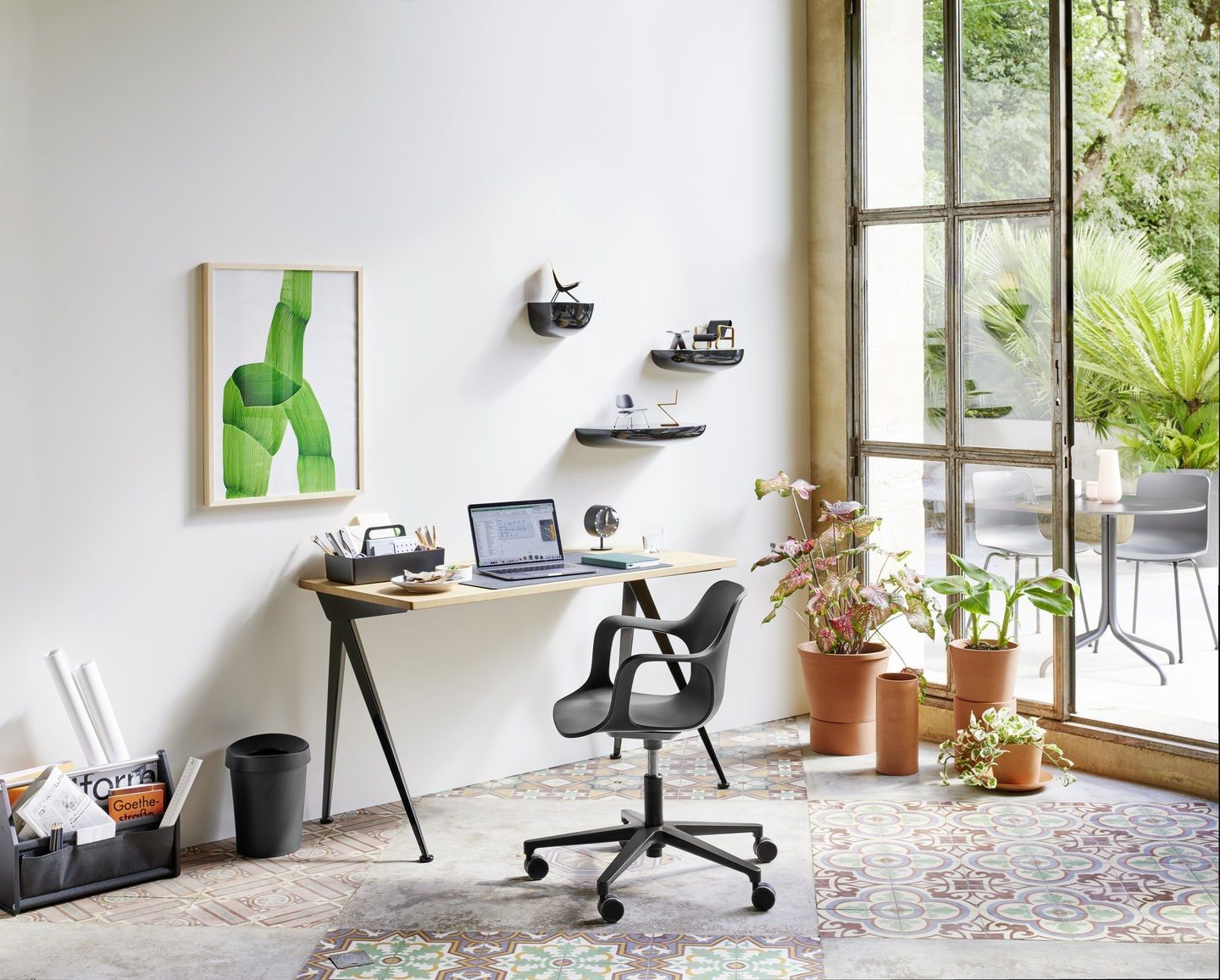 Офисное кресло из полипропилена с подлокотниками VITRA HAL ARCH-00077402 - Вид №3