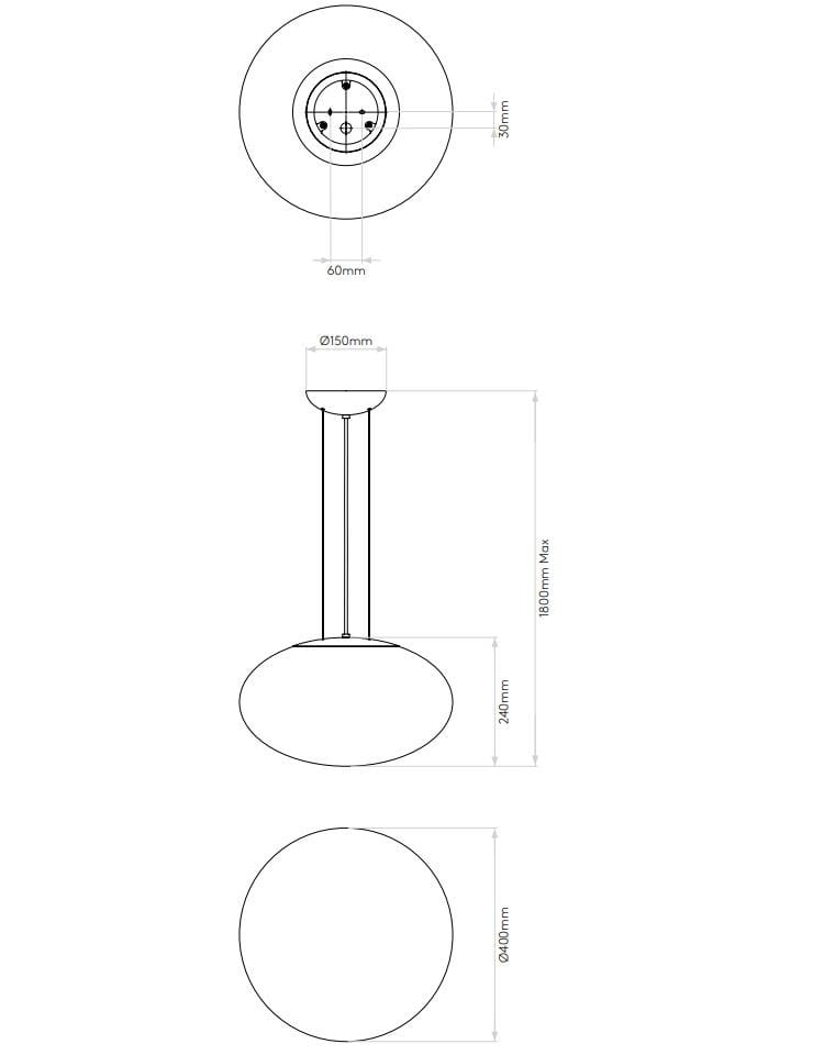 Подвесной светильник из опалового стекла Astro Lighting Zeppo ARCH-00092422 - Вид №4