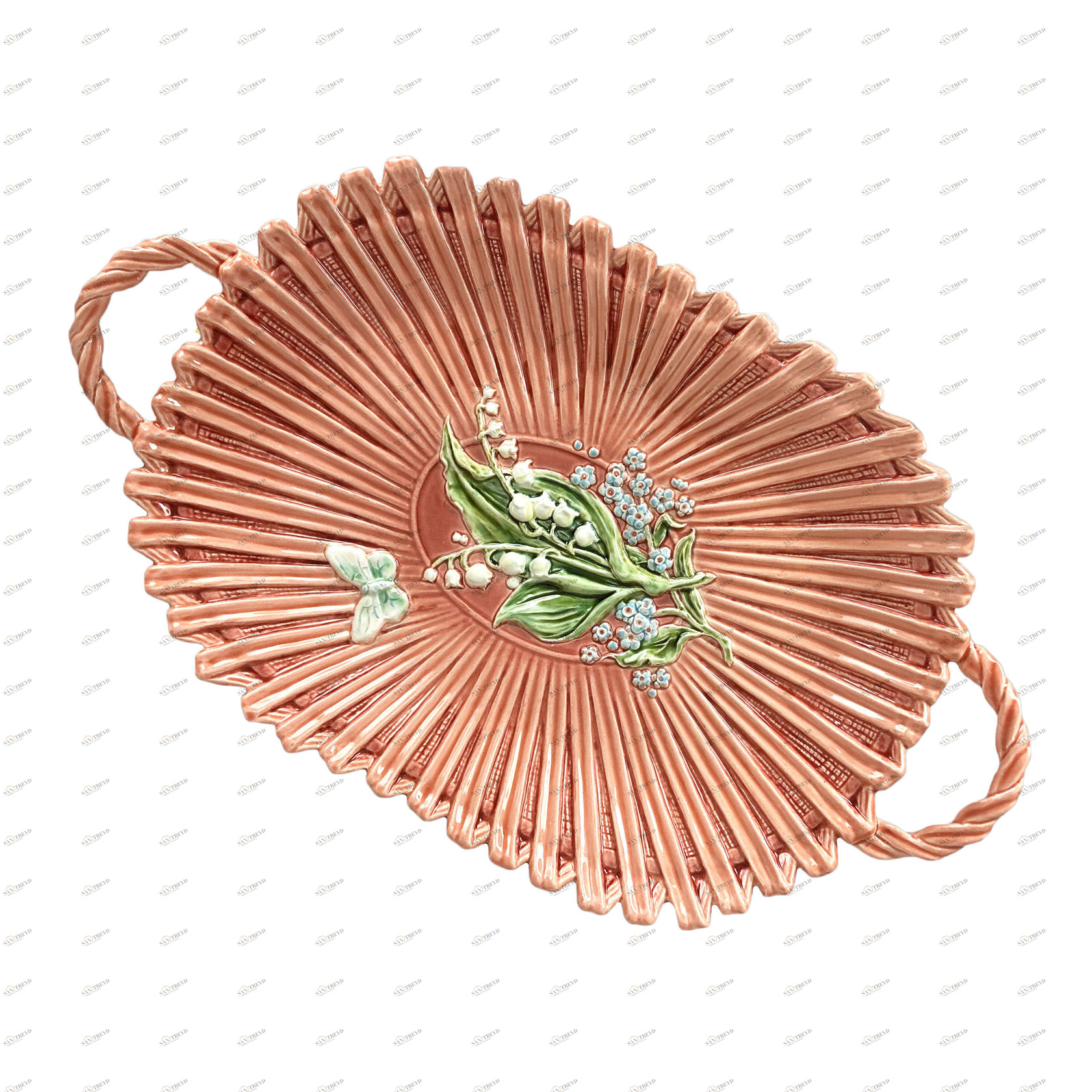 Хлебница (роспись) Голубые цветы PROVANSFAIENCE sun-id-994776