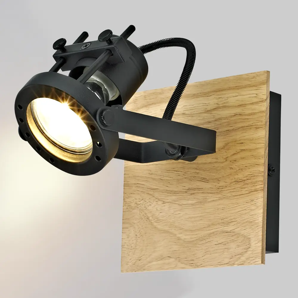 Поворотный спот Inspire Technic с деревянными элементами для акцентного освещения 83618150 STLM-0042888 - Вид №1