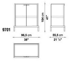 Maxalto Комод деревянный с распашными дверцами Gemina sun-id-1502157 - Вид №2