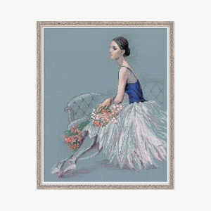 100/054 Набор для вышивания Балерина 22,5 х 28,5 см RIOLIS Premium