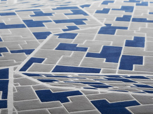 Ковер ручной работы из ткани