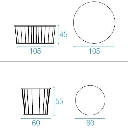 emu Садовый столик круглый из стали Cannolè 1087/1088 - Вид №16