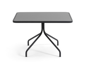 Металлический прямоугольный садовый столик