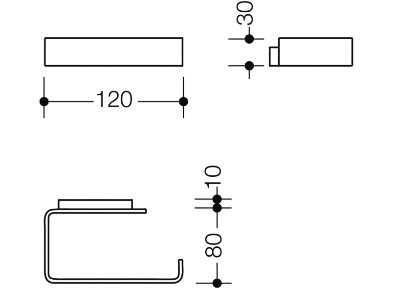 805.21.500 держатель для туалетной бумаги HEWI System 111 | Edelstahl  - Вид №7