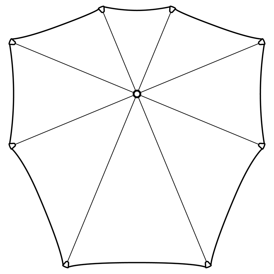 2011102 Зонт-трость ° original wicked checks SENZ  - Вид №6