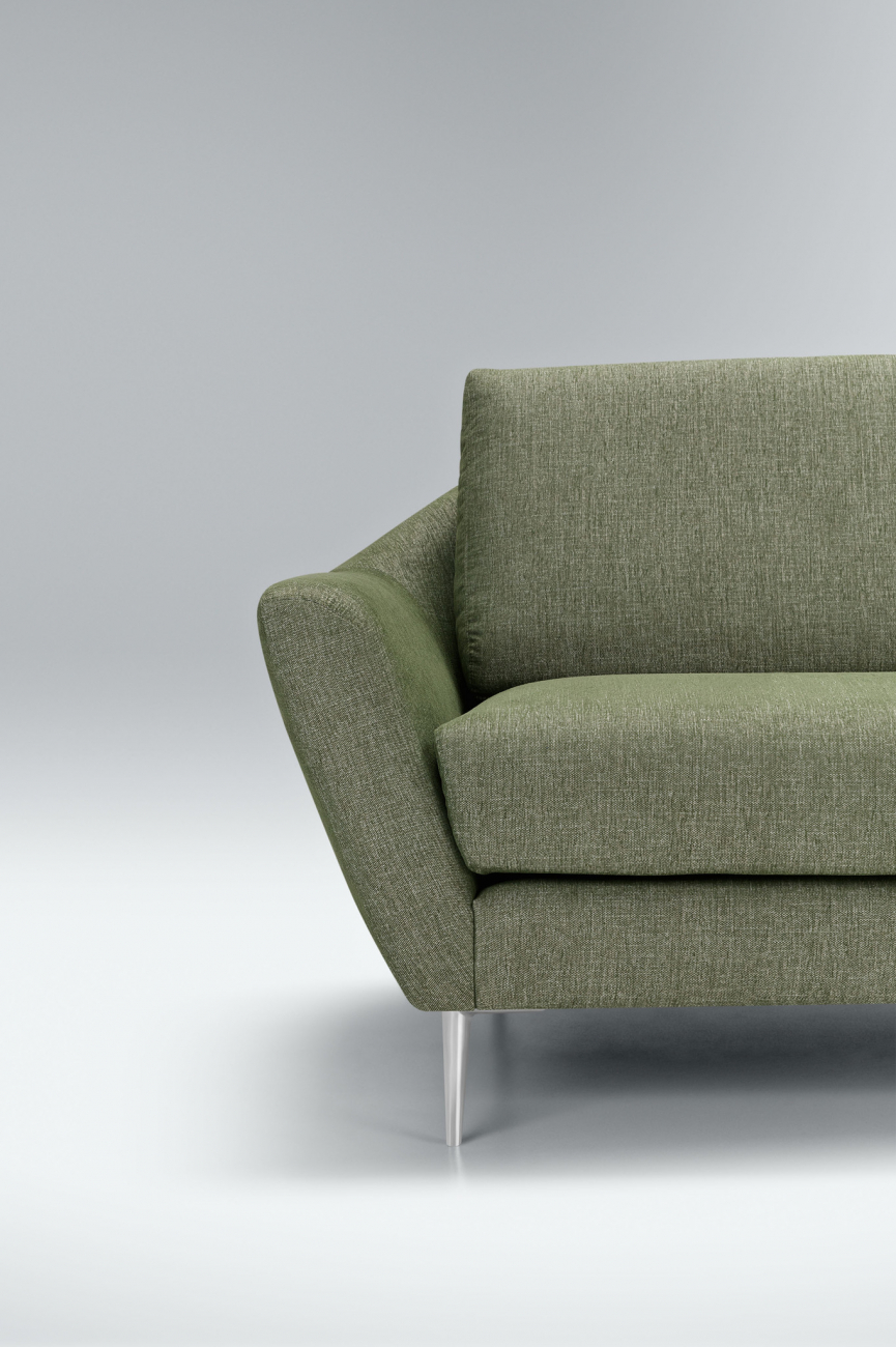 Диван трехместный прямой болотный Agda SITS ДИЗАЙНЕРСКИЕ, AGDA 192440 Зеленый  - Вид №2