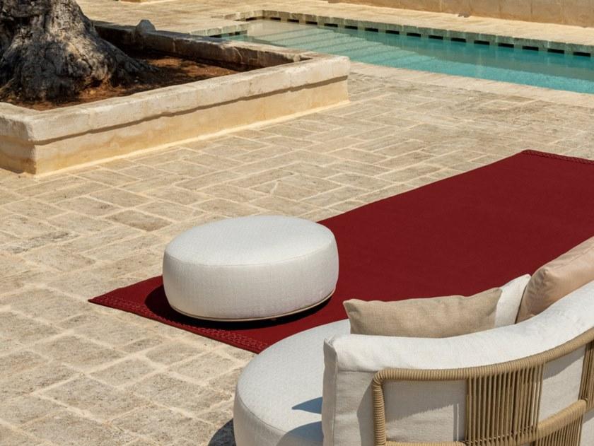 Talenti Круглый садовый пуф из ткани Scacco Scapuft - Вид №2