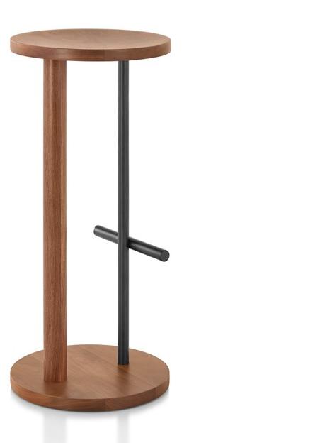 Herman Miller Высокий деревянный табурет с подставкой для ног Spot sun-id-1381436 - Вид №2