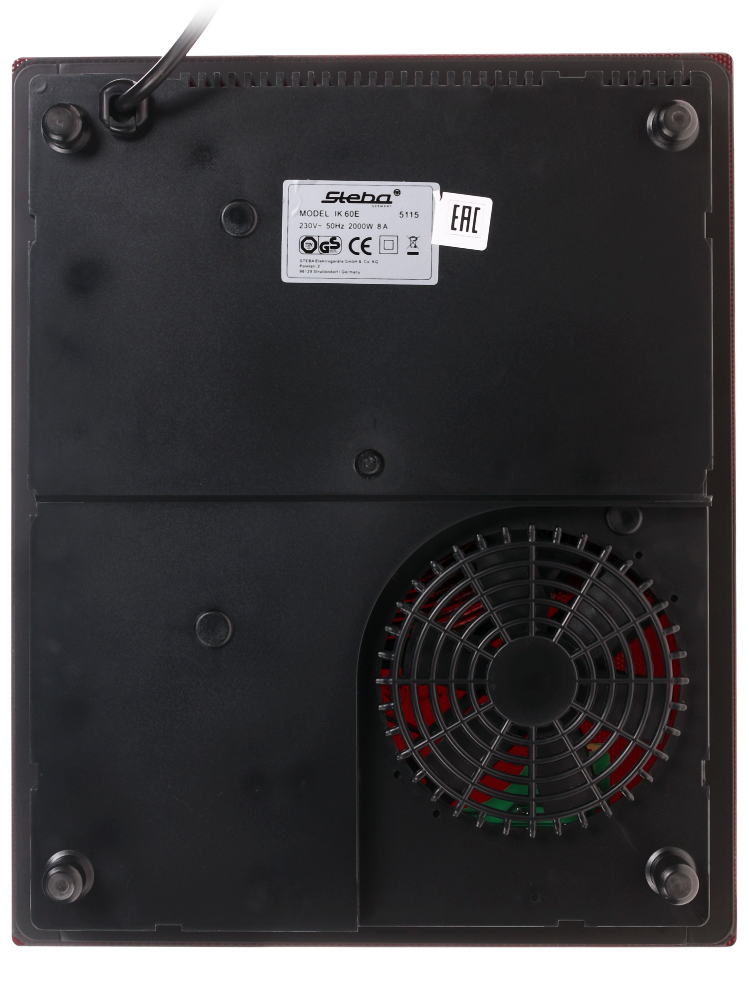1030755 Плита компактная электрическая Steba IK60E черный STDN-0013107 - Вид №5