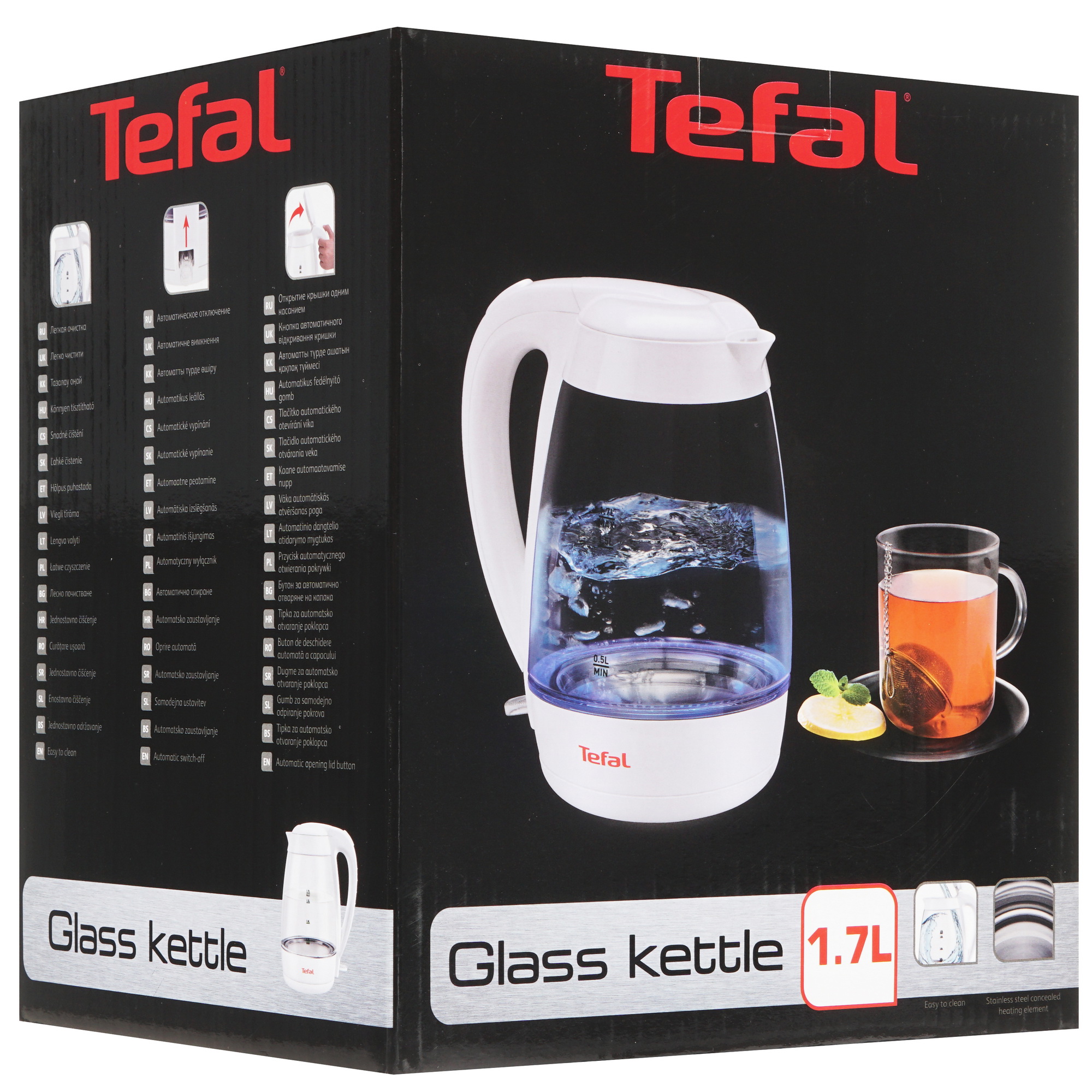 7916694 Электрочайник Tefal Glass KO450132 белый STDN-0109734 - Вид №5