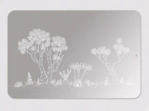 Moustache Прямоугольное настенное зеркало Domestic