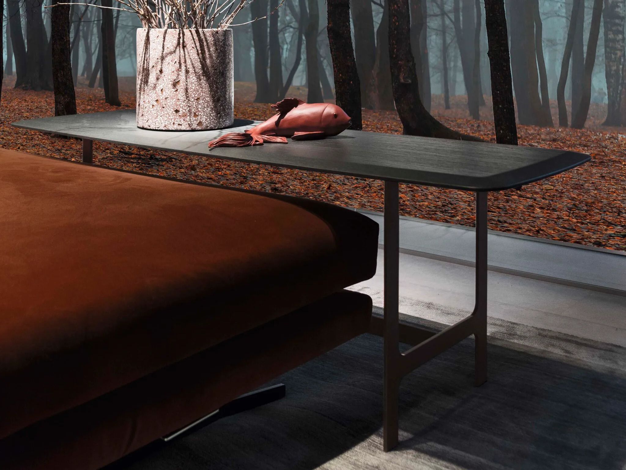 Прямоугольный деревянный журнальный столик для гостиной Alf DaFrè MALMO ARCH-00011135