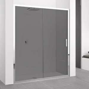 Двери в нишу 172 см ZEPHYROS 2P Novellini ZEPHYROS с дымчатым серым стеклом