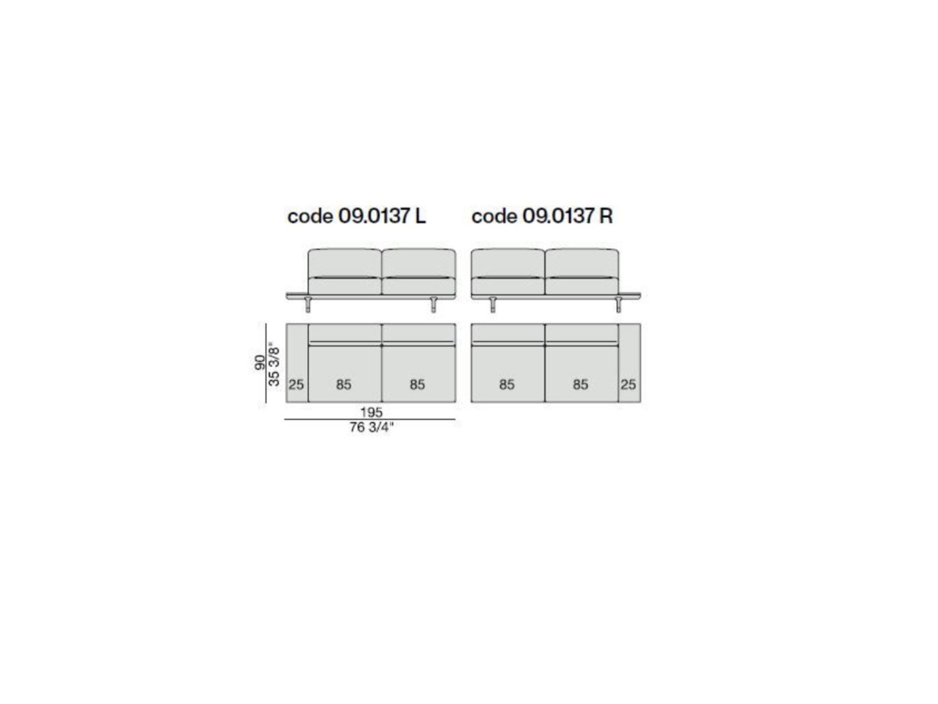Съемный тканевый диван с журнальной стойкой Porada Soul ARCH-00074706 - Вид №17