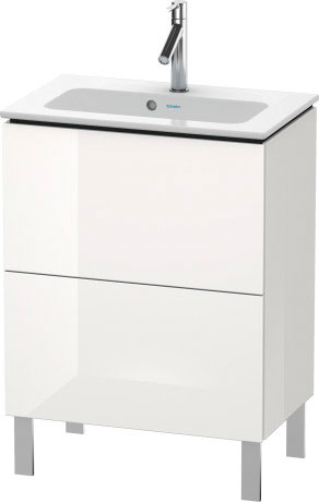 LC667307272 Тумбочка напольная компакт L-Cube #LC6673 620 x 391 мм Дуб брашированный, натуральный шпон Duravit - Вид №2