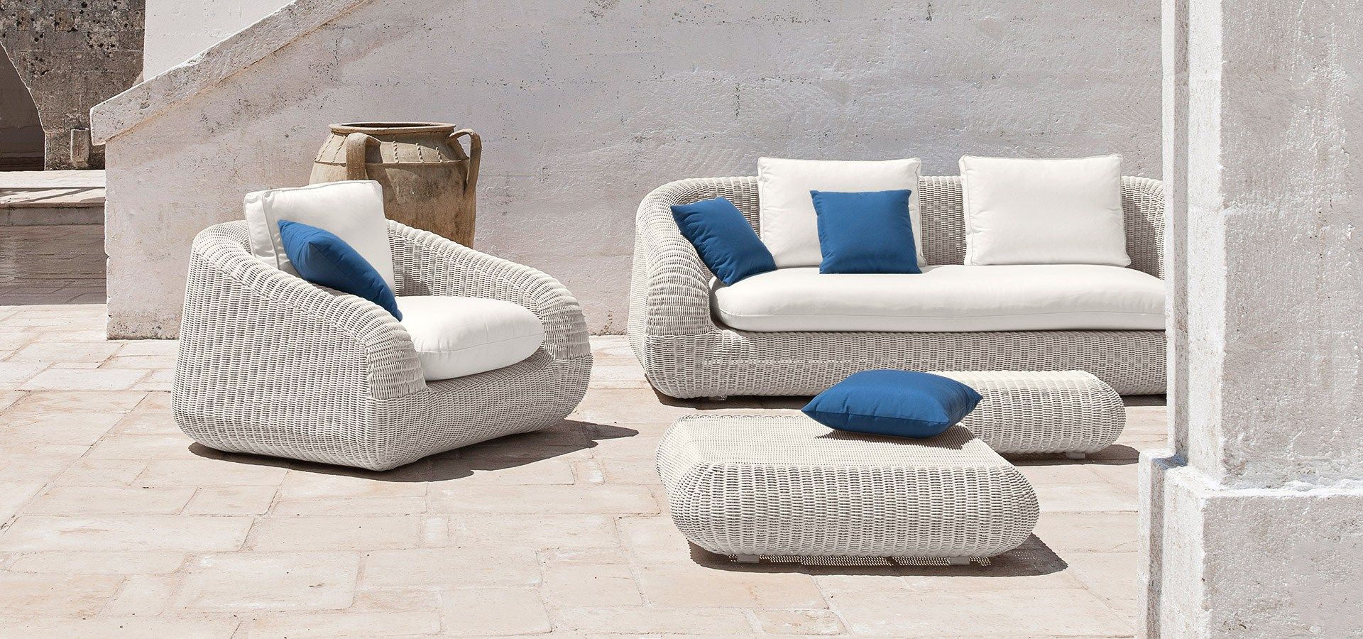 3-местный садовый диван Ethimo EtWick® Phorma ARCH-00051413 - Вид №2