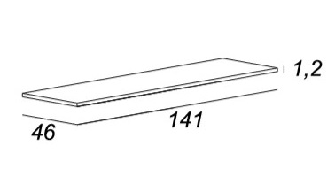 Мебель для ванной CEZARES BELLAGIO 140 Grafite - Вид №14