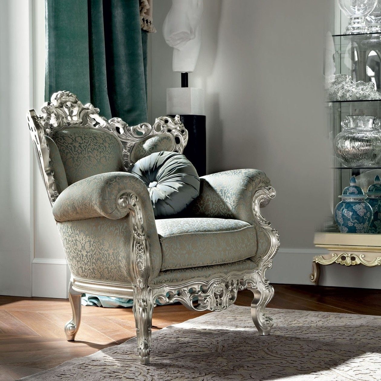 Тканевое кресло с подлокотниками Modenese Luxury Interiors Casanova ARCH-00048232 - Вид №1