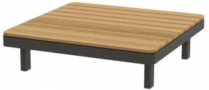 Royal Botania Низкий квадратный садовый столик из тика Alura lounge