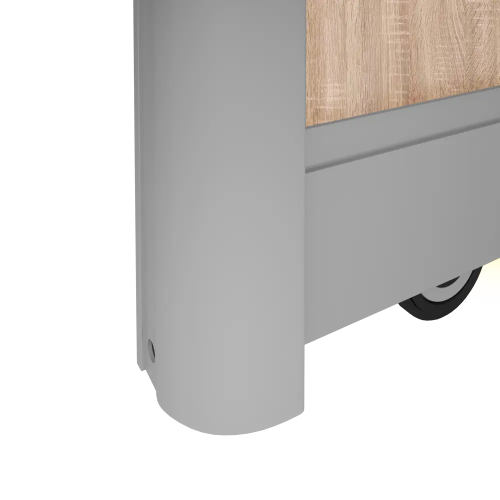 Дверь-купе KONSENSA 255.5x90.4 см МДФ цвет дуб сонома профиль матовое серебро STLM-2009185 - Вид №5