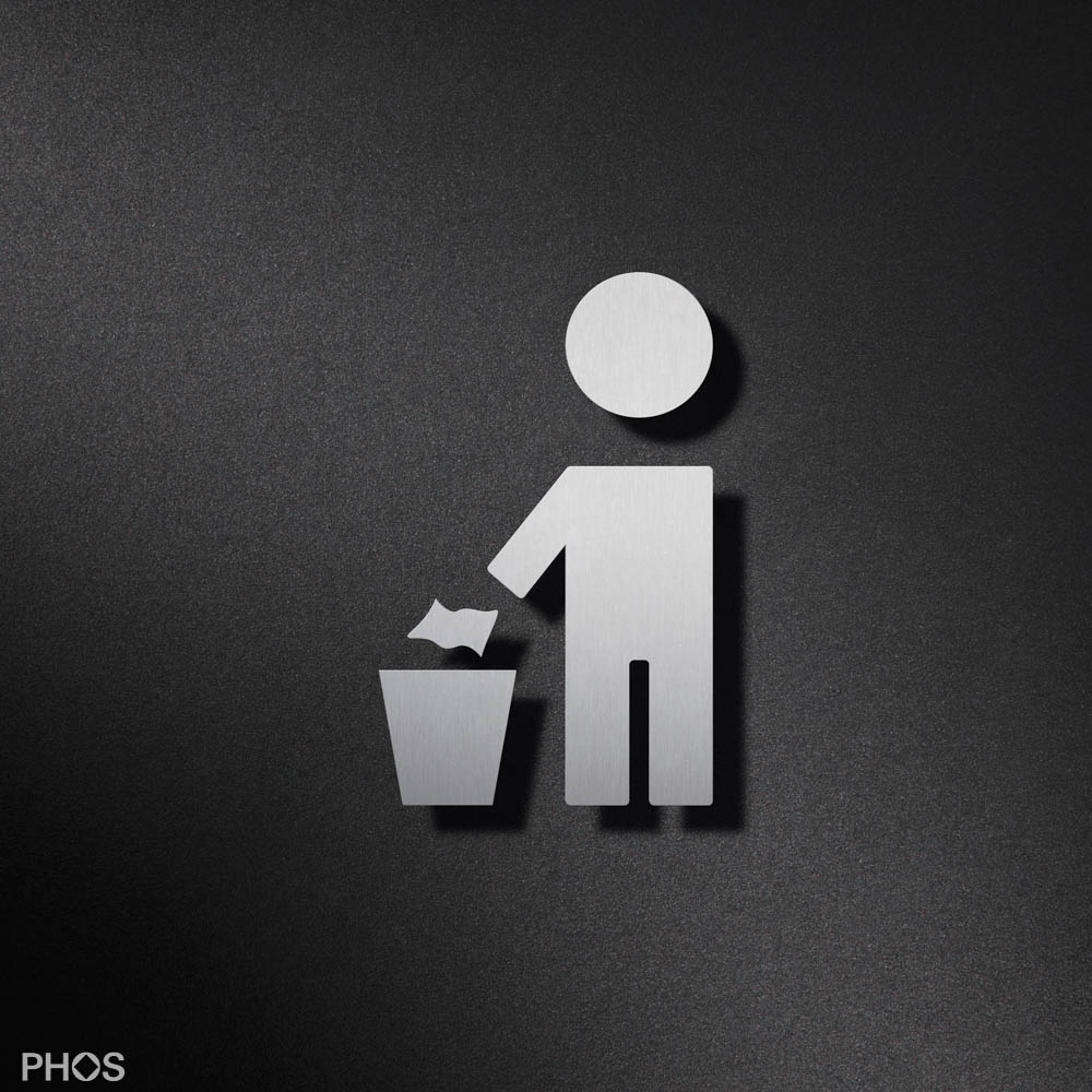 P3901 Используйте пиктограмму мусорного бака PHOS 