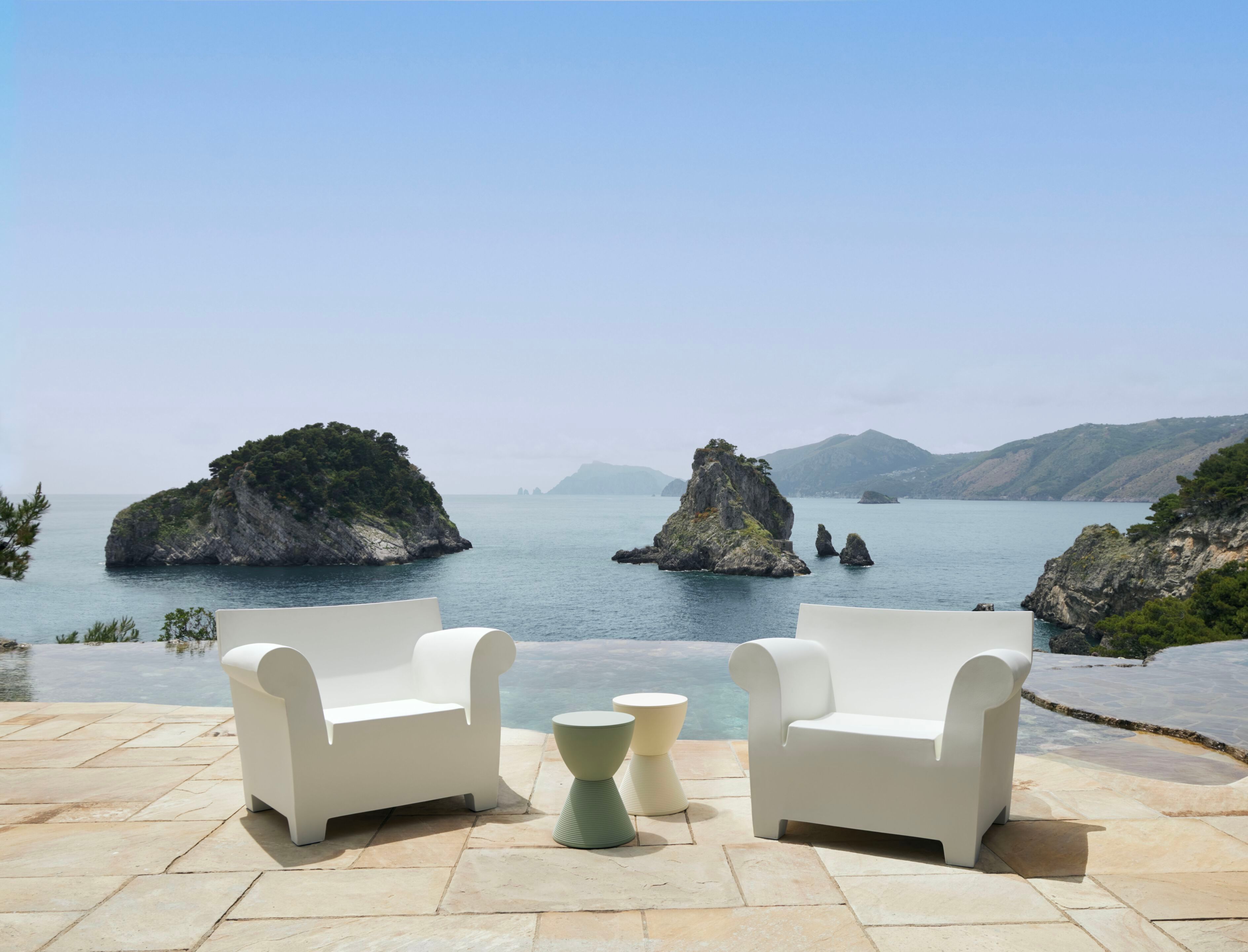 Полиэтиленовое садовое кресло с подлокотниками Kartell Bubble ARCH-00137531 - Вид №17