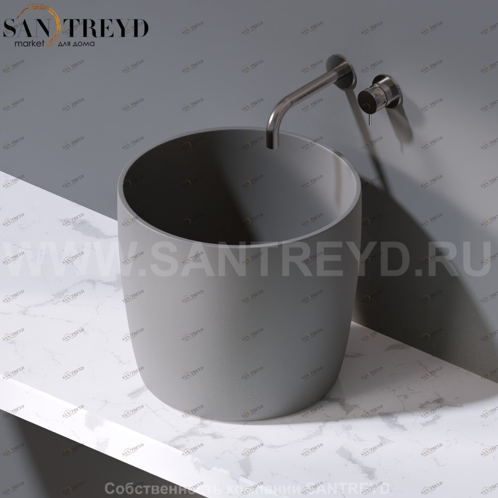 L106.116 Накладная раковина на столешницу  овальная A. e T. Italia PILLAR AeT ITALIA