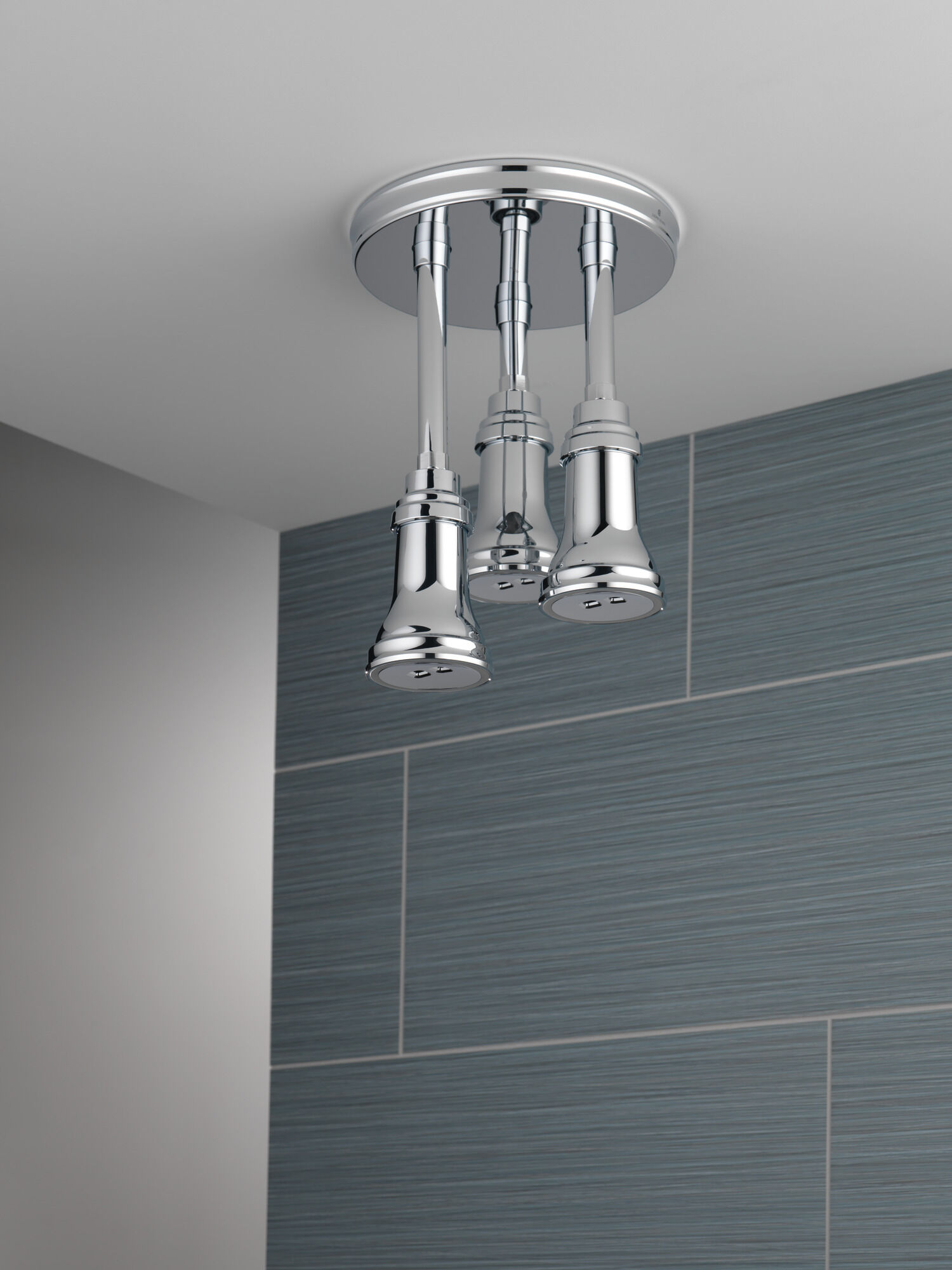 57190-25-L Подвесная душевая лейка Raincan со светодиодной подсветкой H2Okinetic® Delta Faucet Universal Showering Хром  - Вид №6