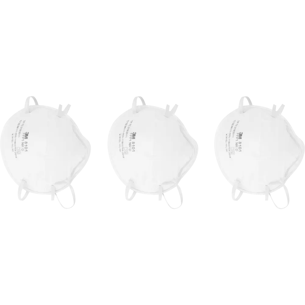 Респиратор одноразовый 3М 8101, 3 шт 3M STLM-2097925 - Вид №1