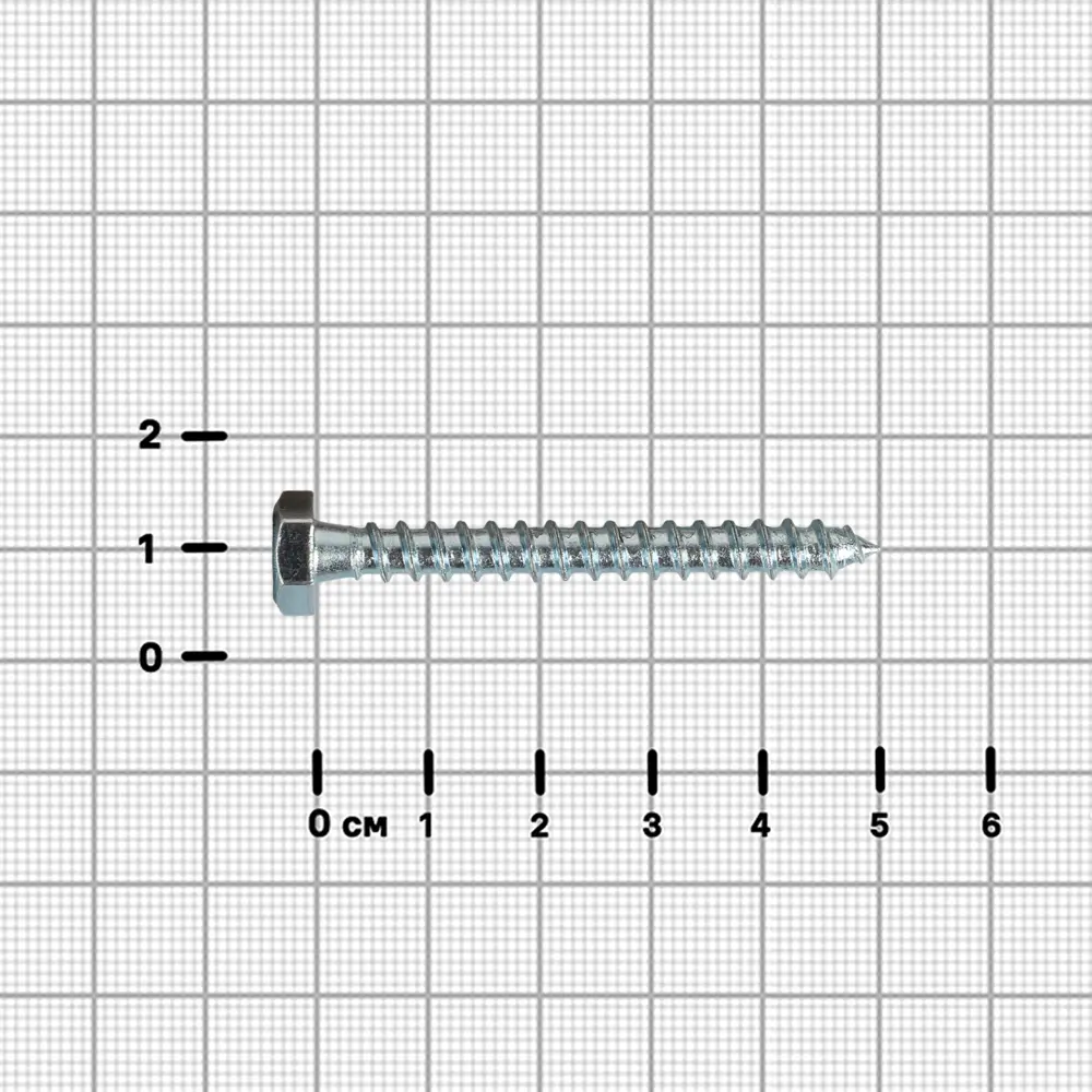 Болт сантехнический DILWIS Глухарь оцинкованный 6x50 мм 89384851 STLM-1570060 - Вид №2
