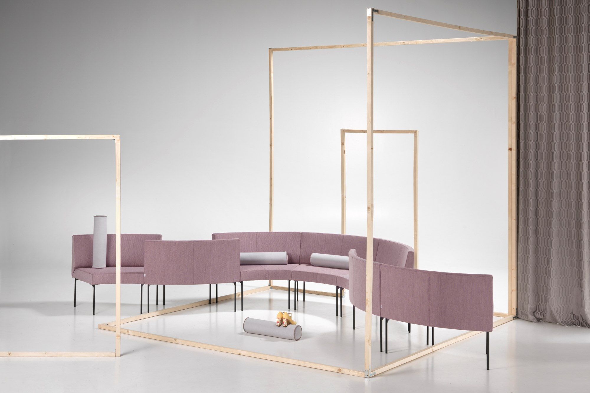 Модульная скамья из ткани со спинкой SITIA Laguna ARCH-00146120 - Вид №14