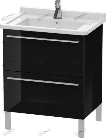 XL653504040 X-Large Тумбочка напольная Черный глянцевый лак Duravit
