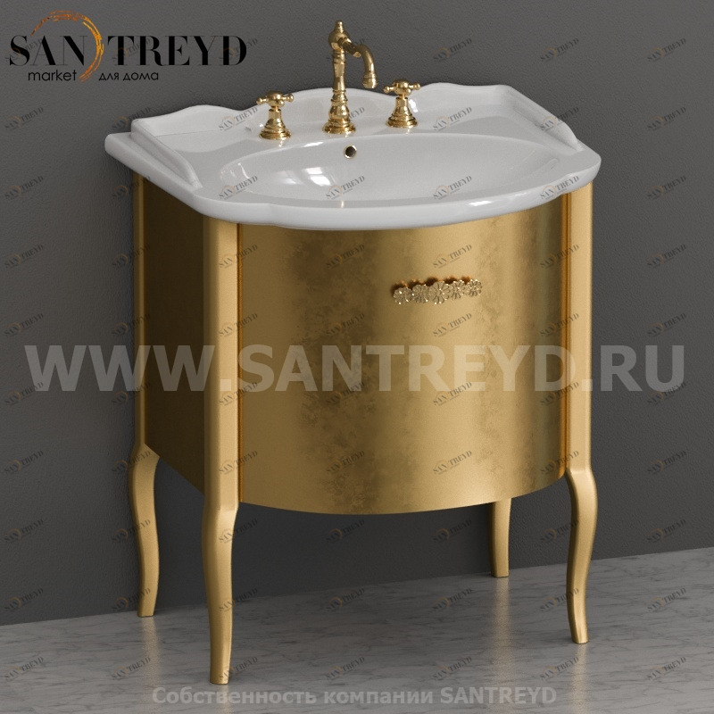 PS071FO Напольная тумба 80 см цвет Медовая патока Globo Paestum Италия Ceramica Globo