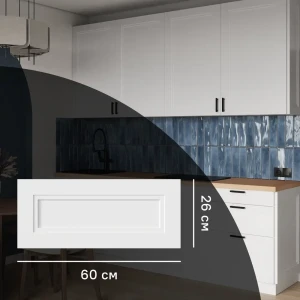 KONSENSA Фасад Котлас белый — элегантность неоклассики для вашей кухни 89387729