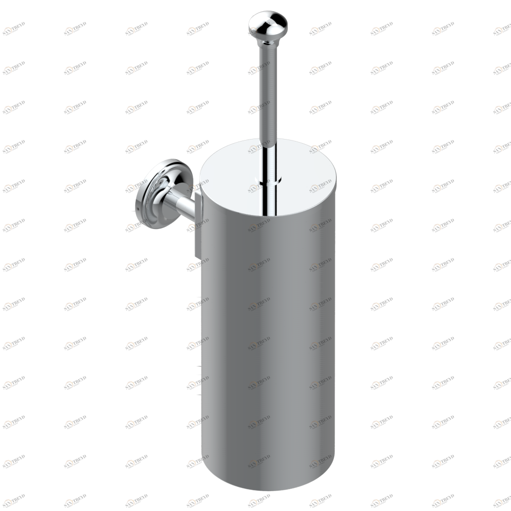 A52-4720C Стакан настенный и щётка для унитаза с крышкой Thg-paris Broadway Хром A52-4720C CAT.A