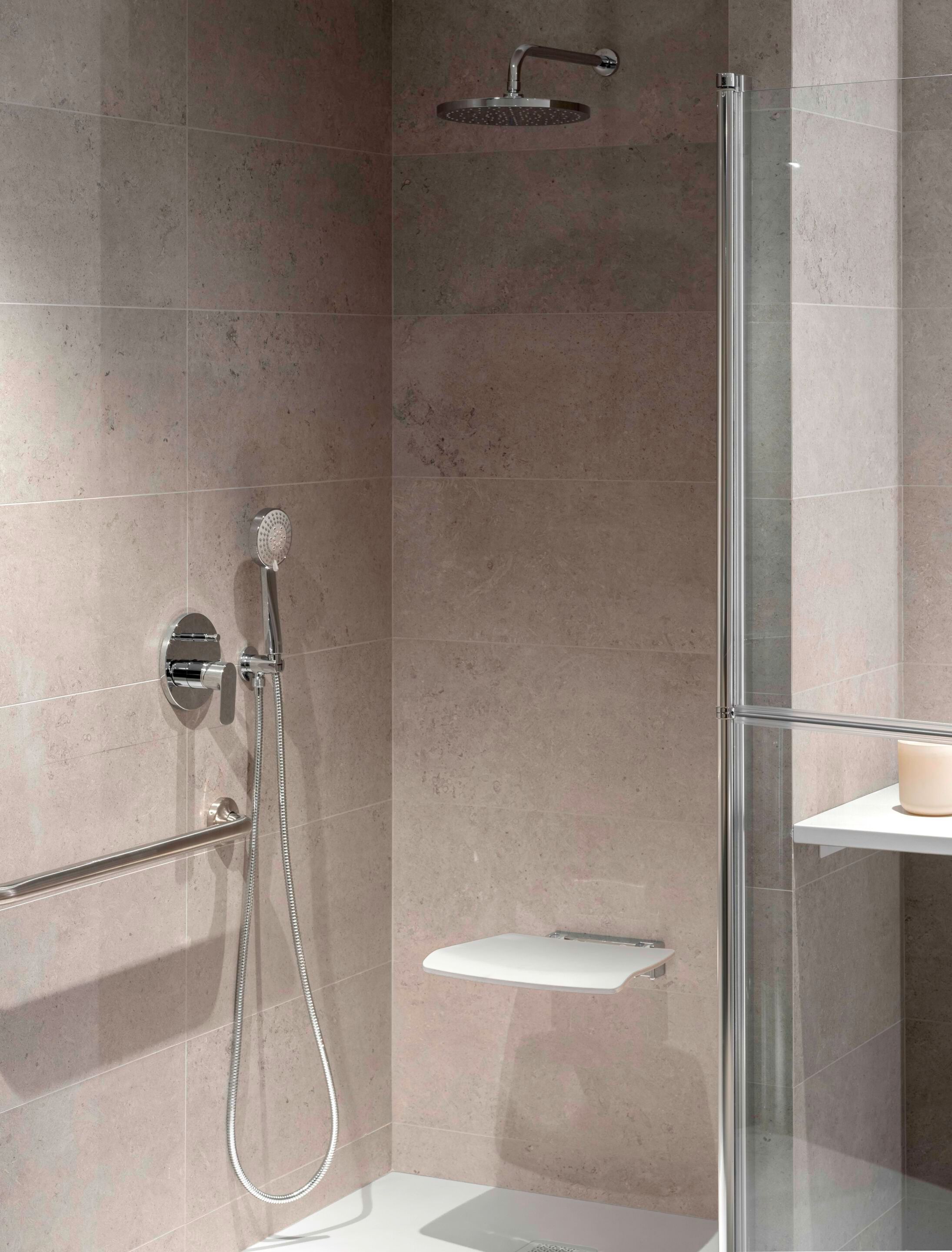 Круглая душевая головка с системой защиты от накипи Roca RAINSENSE 5B2250 ARCH-00088367 - Вид №11