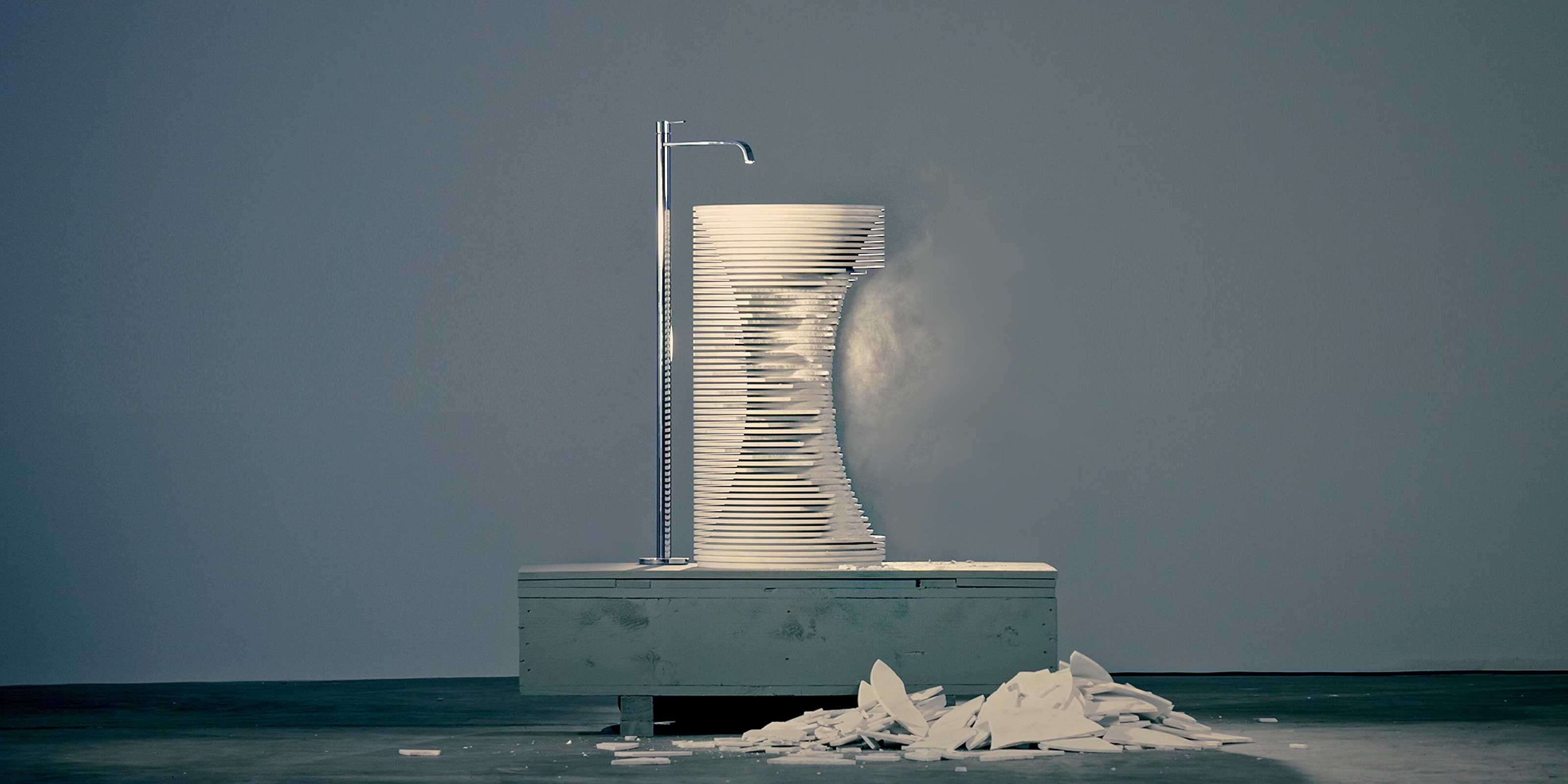 Introverso Напольная раковина стоящая прямоугольная Antoniolupi  - Вид №17