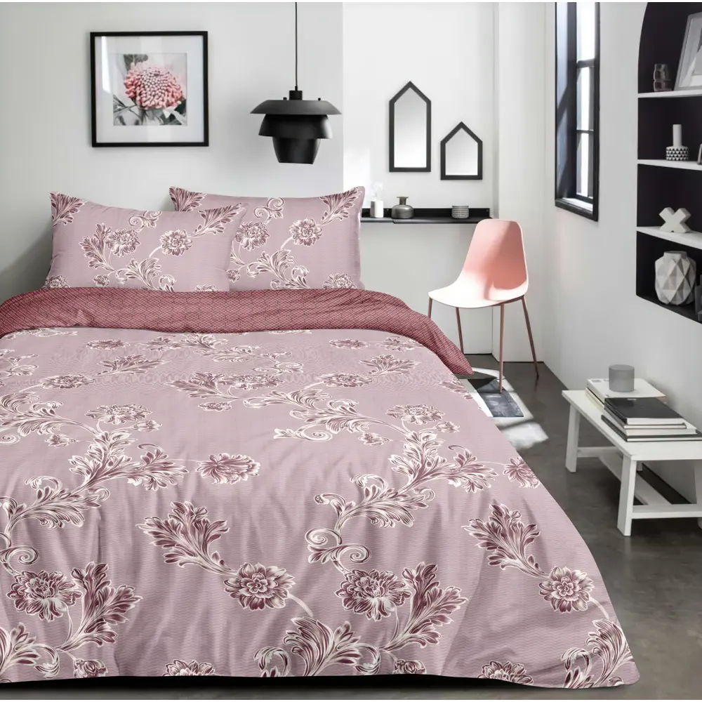 Комплект постельного белья Amore Mio Версаль евро сатин белый STLM-2187835