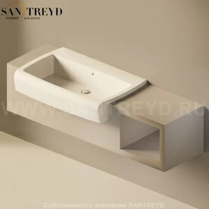 Flaminia UNA Консоль для раковины от 160 до 240 см с местом хранения серая UNA90V1.1019