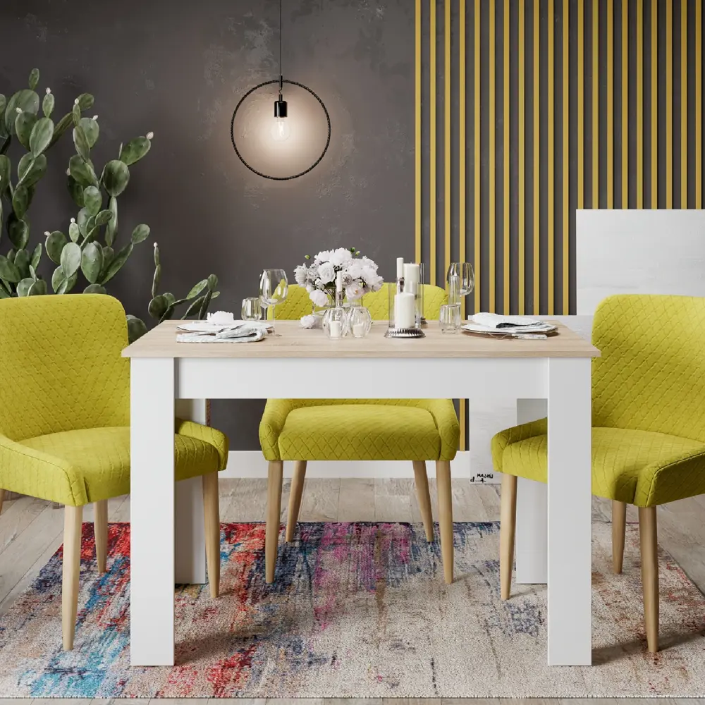 Кухонный стол Трия Промо Т2 110x67x73 см прямоугольник ДСП цвет дуб сонома белый STLM-2033627 - Вид №6