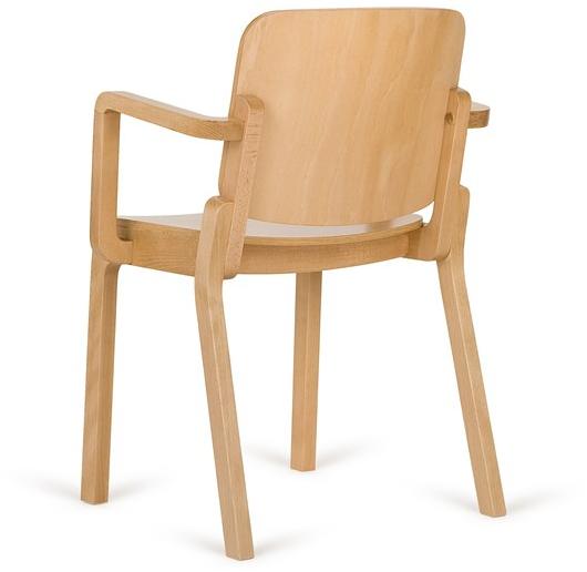 Paged Деревянный стул с подлокотниками sun-id-1394746 - Вид №1