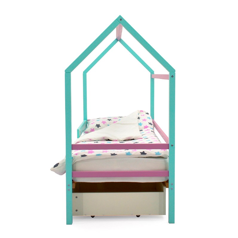 Кровать-домик детская мятная-лаванда Svogen БЕЛЬМАРКО  00-3833076 Голубой Santreyd  - Вид №3
