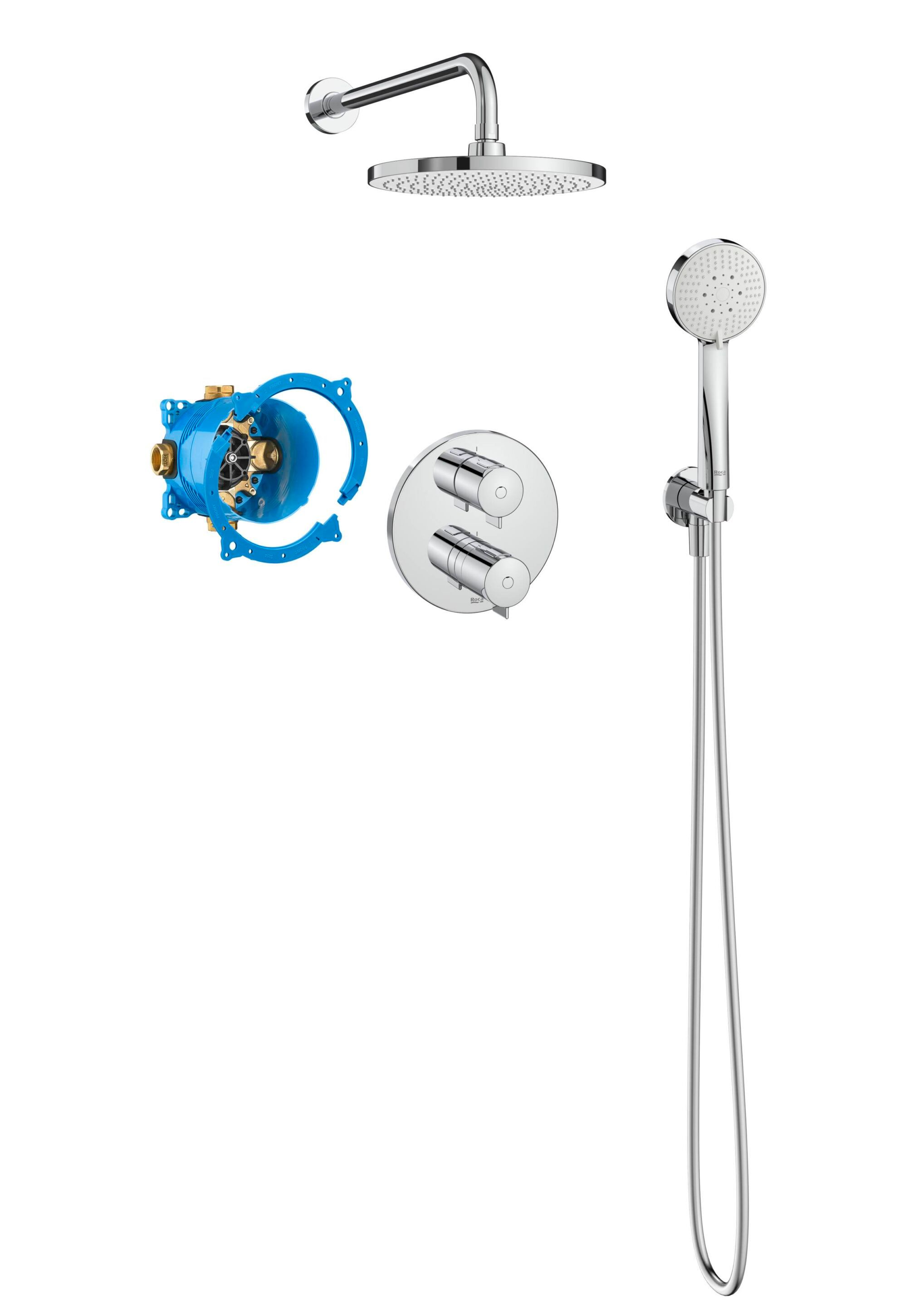 Встраиваемый термостатический набор для душа с душем Roca T-500 ARCH-00103810 - Вид №1